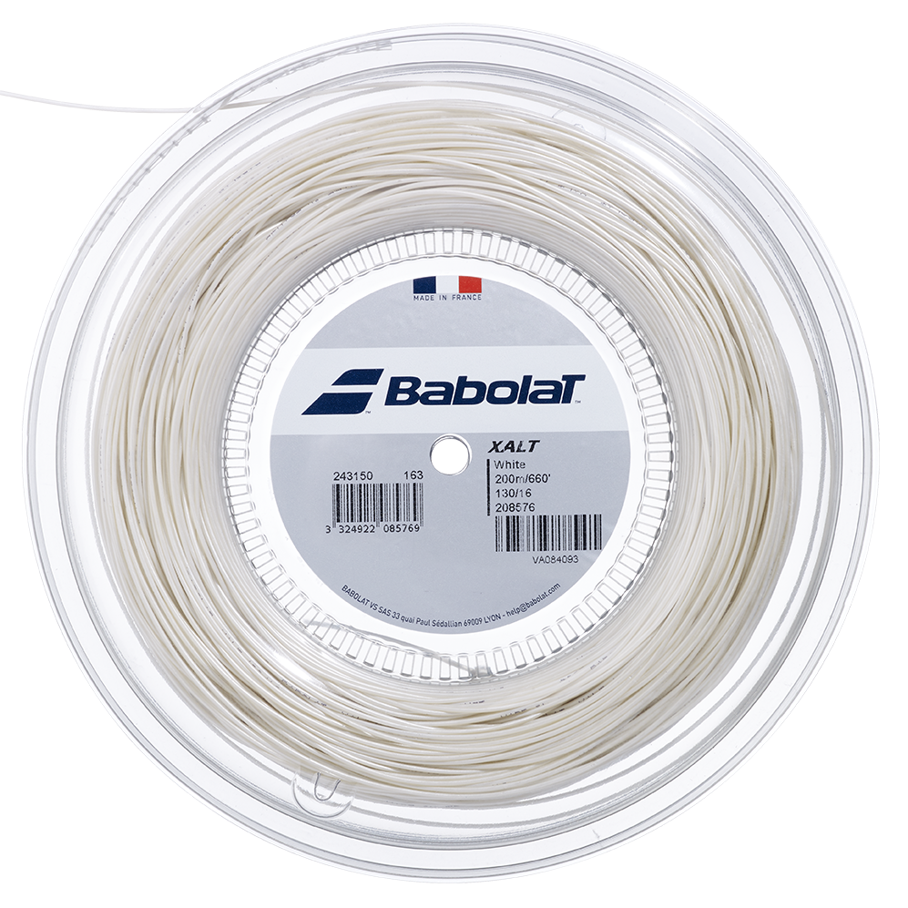 Babolat Xalt Saitenrolle 200m 130 weiss